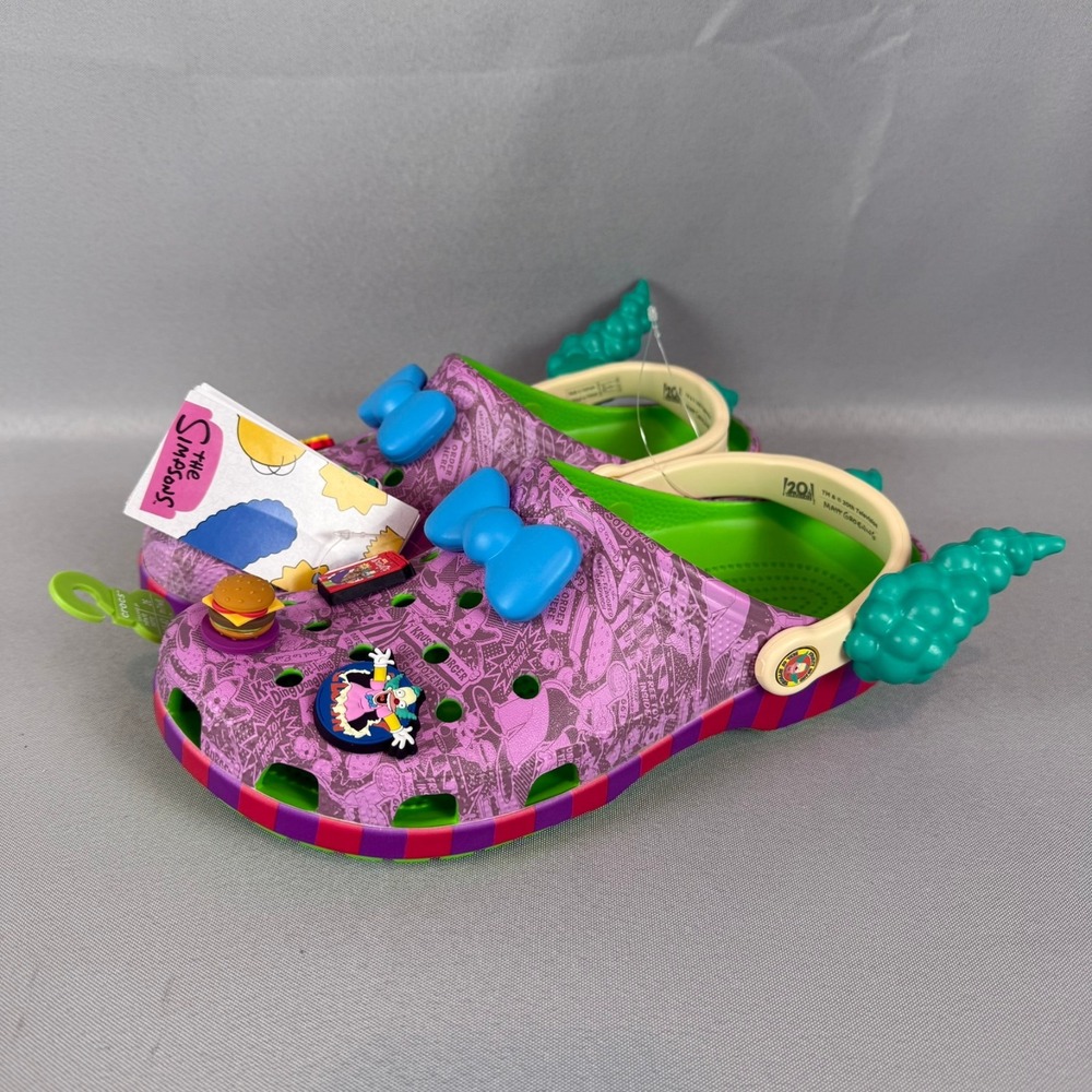Crocs x Krusty the Clown Classic Clogs Mens 8 The Simpsons 211107-90H New NWT